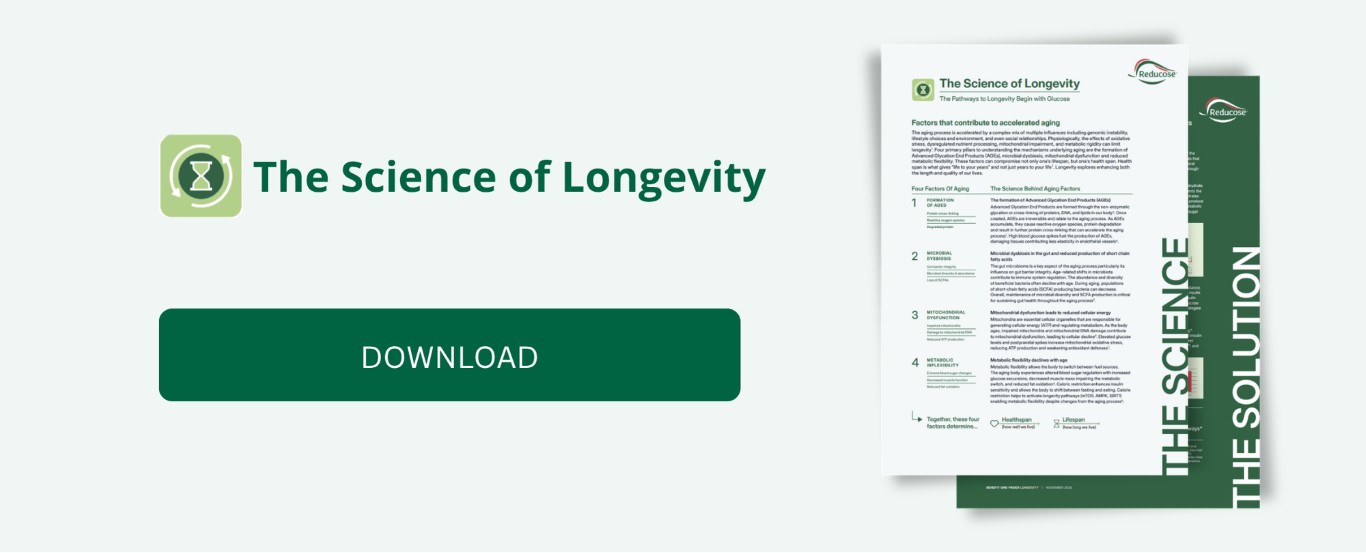 Reducose® for longevity - One-pager