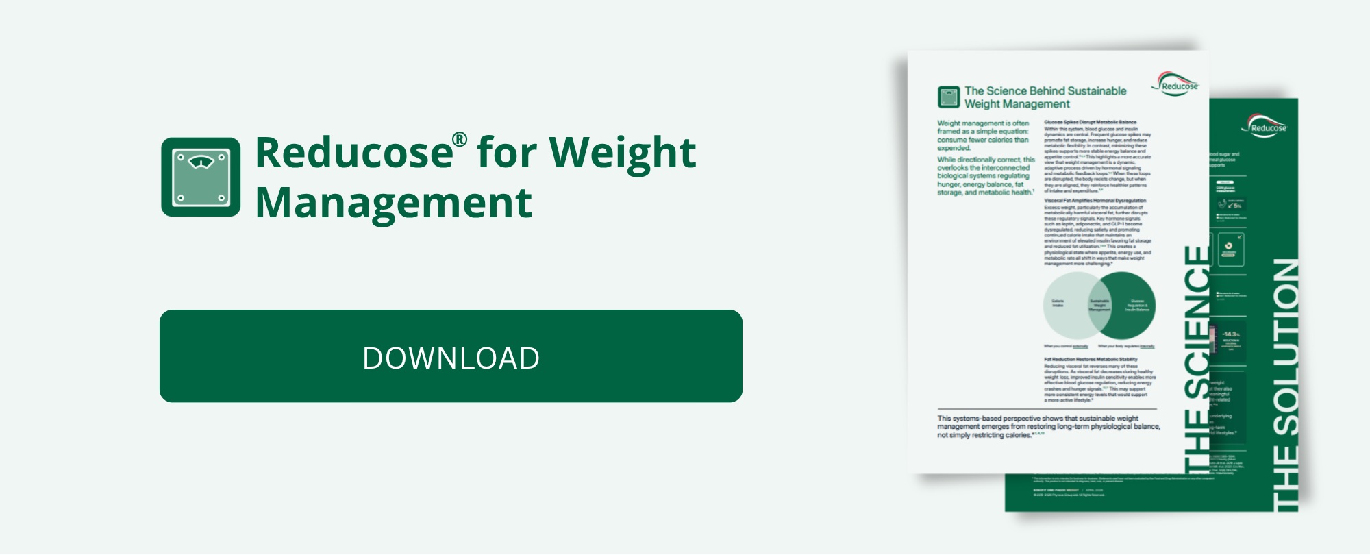 Reducose® for Weight Management - One-pager